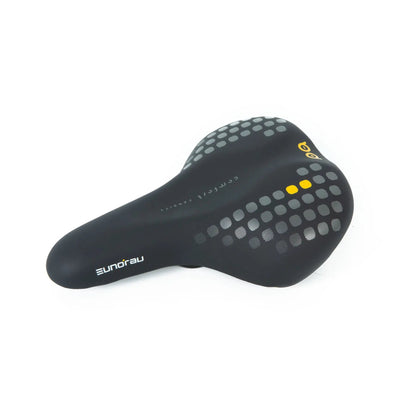 EUNORAU C7 saddle black with gray dotted pattern and subtle branding on Tampa Home & Garden Store