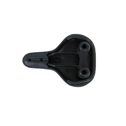 EUNORAU C7 bicycle saddle underside in black with mounting rails and screws on Tampa Home & Garden Store