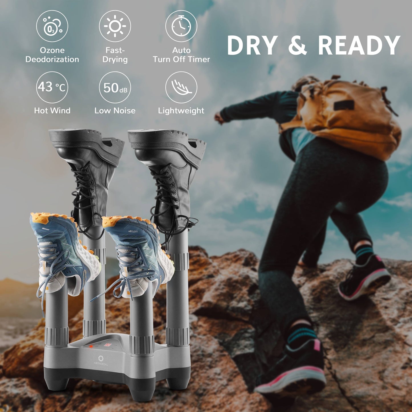 Sèche-chaussures et bottes SD20 avec désodorisant thermique - Version européenne