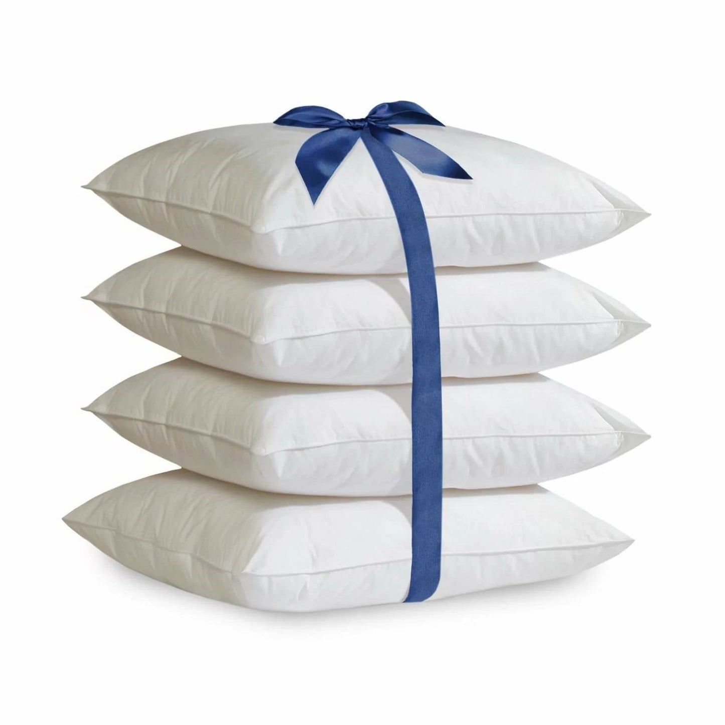 Juego de 4 - Almohadas de microfibra tamaño estándar - Lavables a máquina