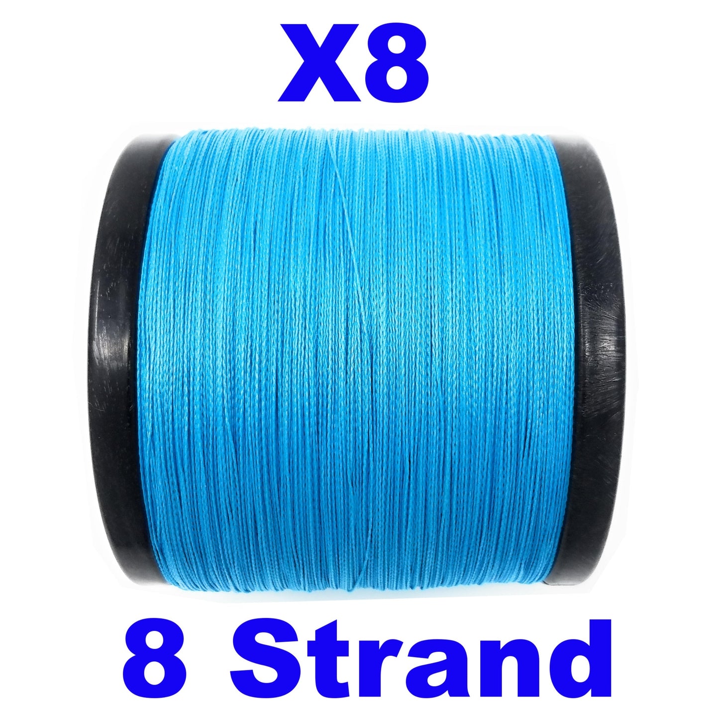 Ligne de pêche tressée Reaction Tackle X8 - Bleu marine, 8 brins