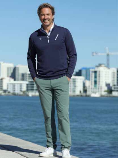 Seaport Pants by White Water Life in sage green, men's outdoor pants on Tampa Home & Garden Store