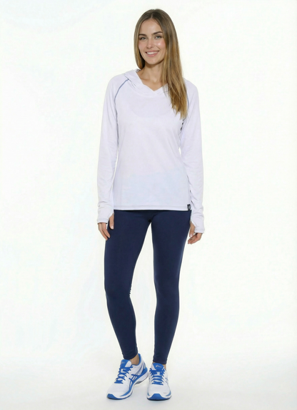 Seaside Performance Hoodie by White Water Life in lavender, hooded long-sleeve top on Tampa Home & Garden Store