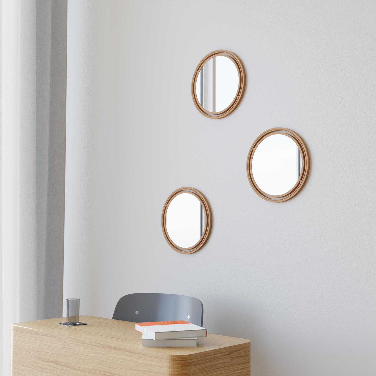 SET OF 3 GLOBE Mirror - Tampa Home & Garden Store