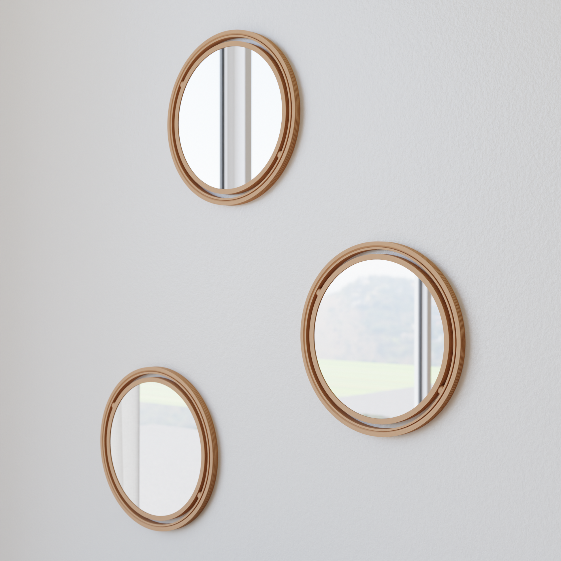 SET OF 3 GLOBE Mirror - Tampa Home & Garden Store