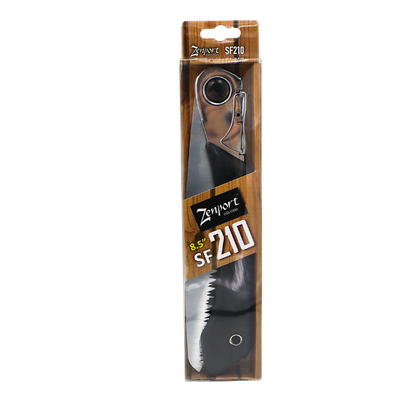 8.5-inch SF210 folding saw Zenport in woodgrain packaging on Tampa Home & Garden Store