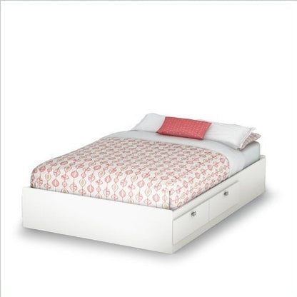 Cama de plataforma moderna tamaño matrimonial con 4 cajones de almacenamiento