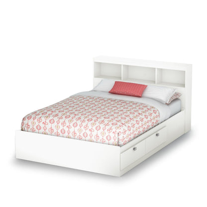 Cama de plataforma moderna tamaño matrimonial con 4 cajones de almacenamiento