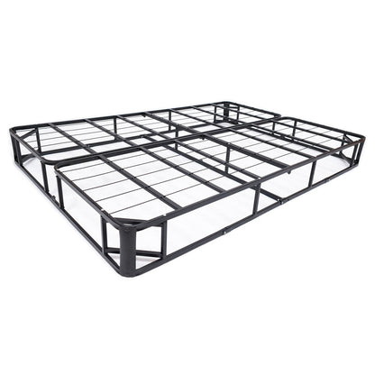 Base para colchón Boxspring de metal tamaño completo con funda de jacquard