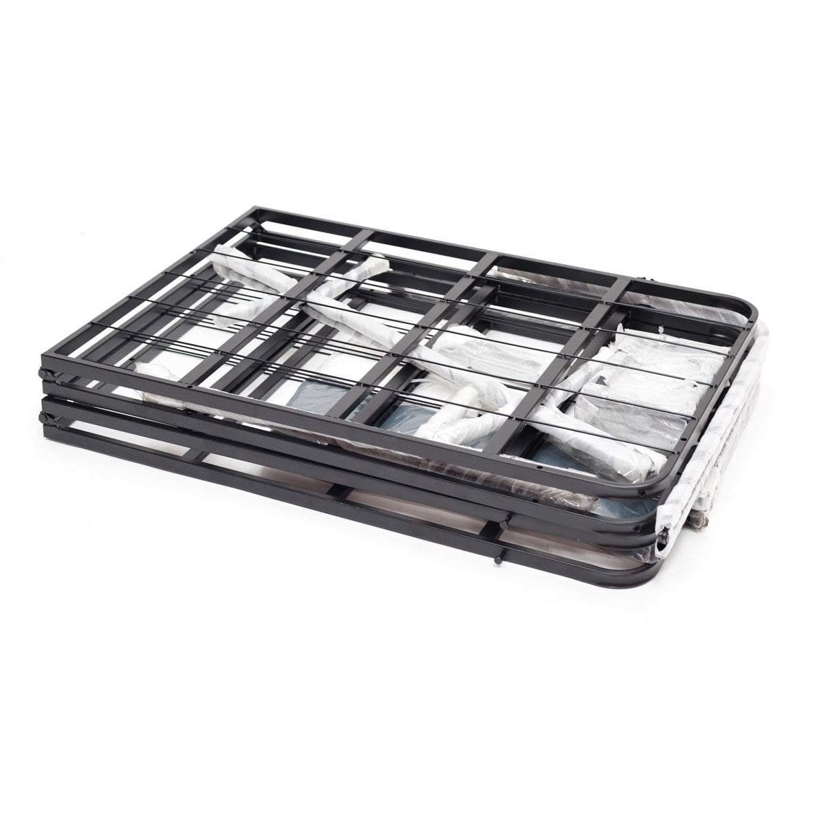 Base de colchón de metal de acero tamaño individual con funda