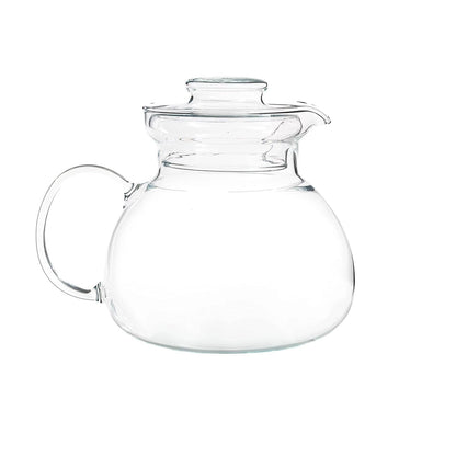 1.5 quart glass teapot stove top HomePacific, clear glass with lid and curved handle on Tampa Home & Garden Store