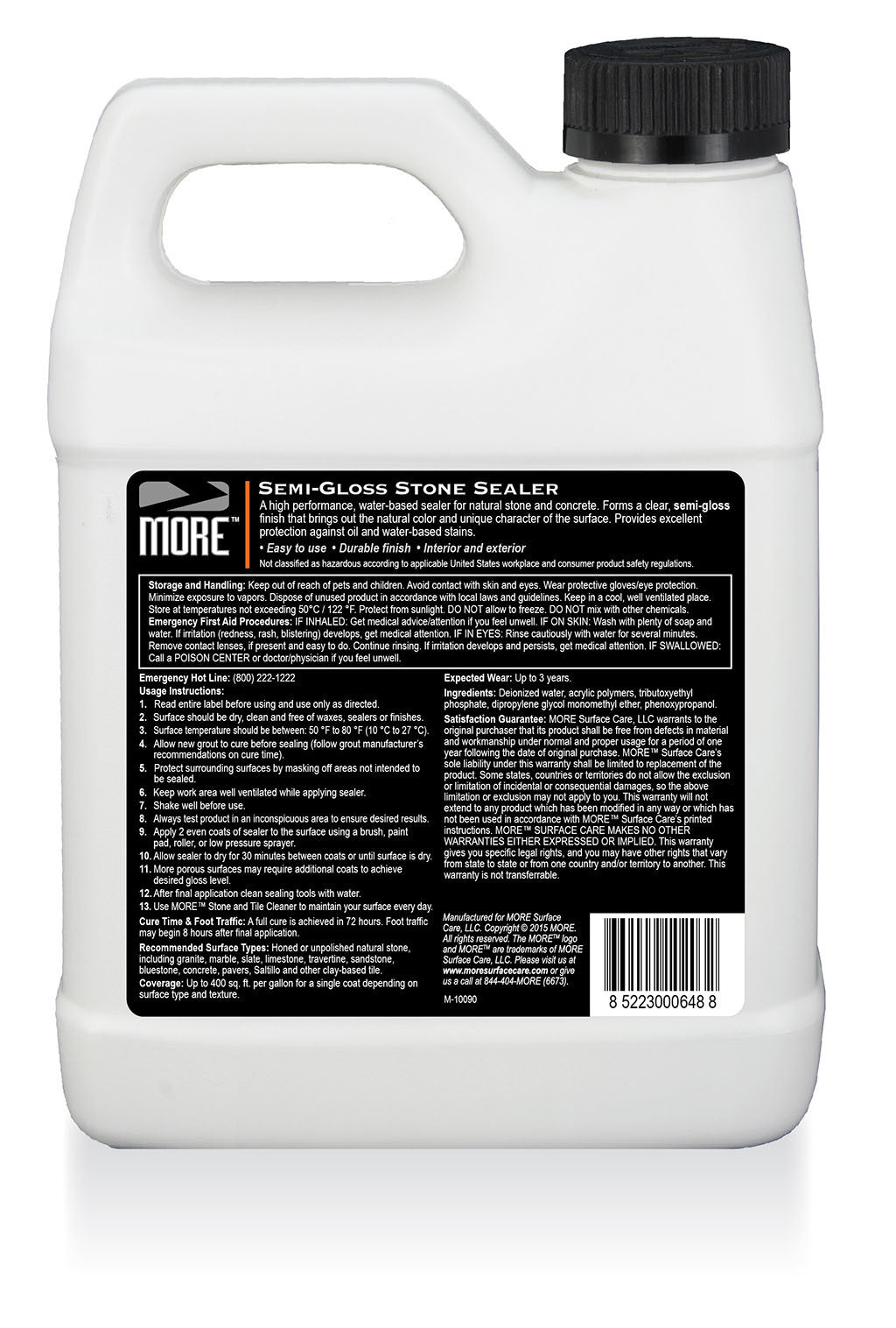 MORE® Semi-Gloss Stone Sealer