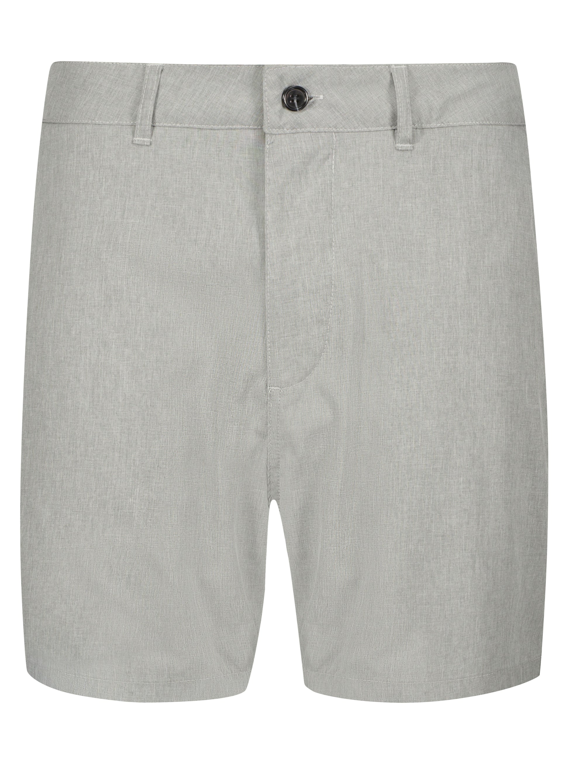 Bayport Lightweight Shorts by White Water Life, light gray fabric with belt loops and center button closure on Tampa Home & Garden Store