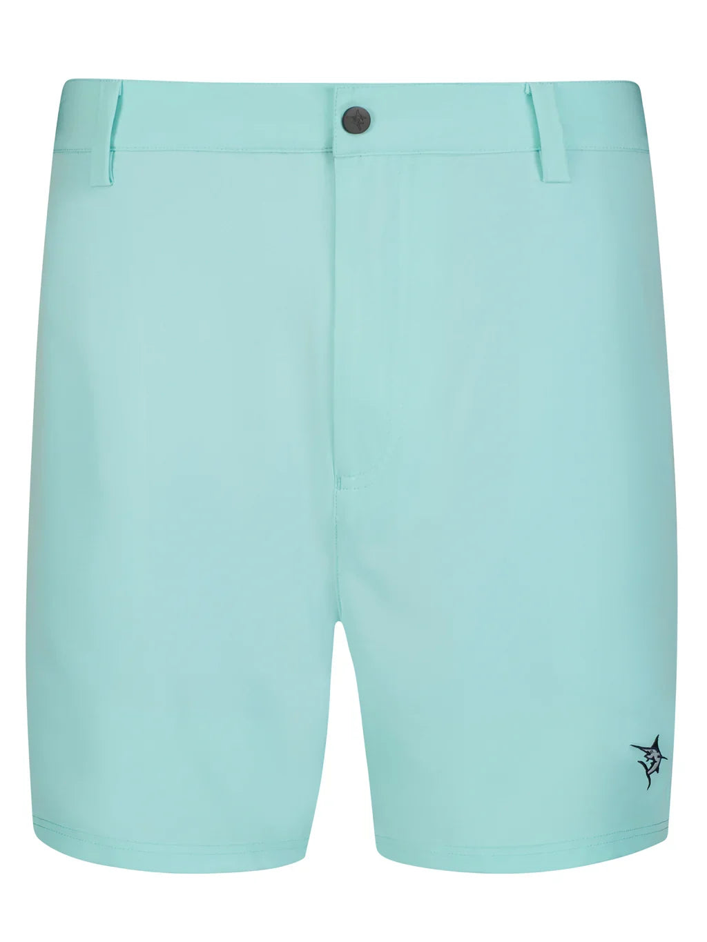 Freeport Short Effortless Performance by White Water Life aqua blue shorts with belt loops on Tampa Home & Garden Store