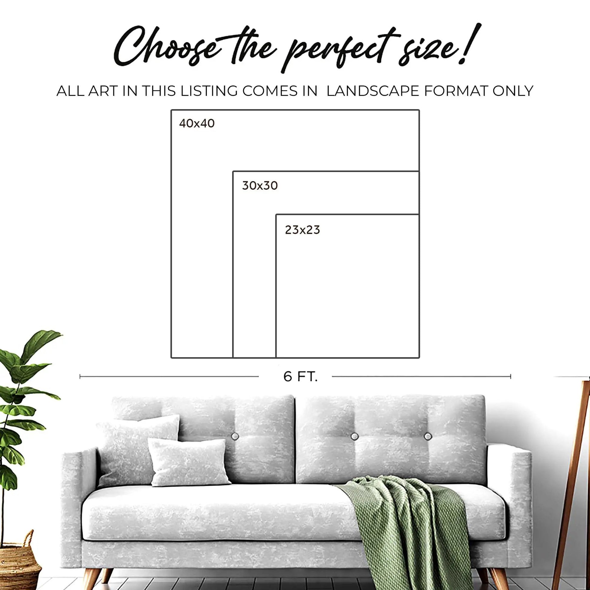 Blessing Faith Sign III canvas by Tailored Canvases with 40x40, 30x30 sizes in a home setup on Tampa Home & Garden Store