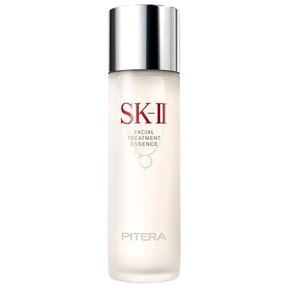 SK-II PITERA Facial Treatment Essence bottle with silver cap and white container on Tampa Home and Garden Store