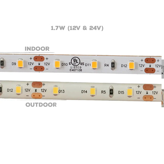 SL01 Strip Light 2835 1.7W/ft DC12V Low Voltage LED Indoor IP20 UL SMD Tape Light - Tampa Home & Garden Store