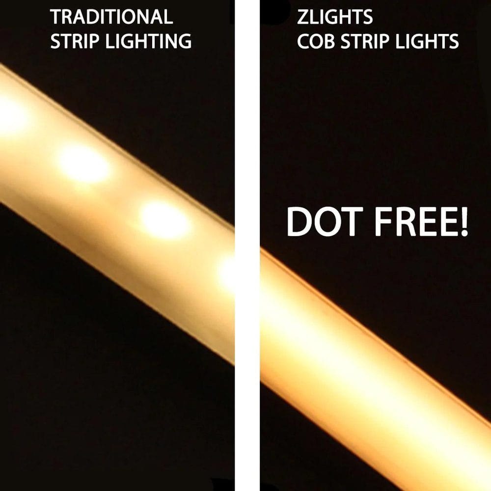 SLD02 Dotless Single Color Linear LED Strip Lights Low Voltage FCOB DC12V Tape Light - Tampa soil911.com