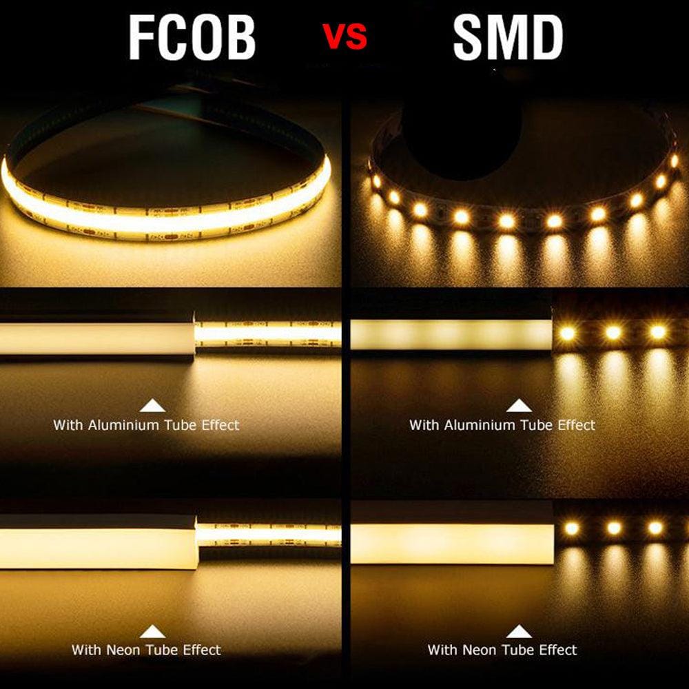 SLD02 Dotless Single Color Linear LED Strip Lights Low Voltage FCOB DC12V Tape Light - Tampa soil911.com