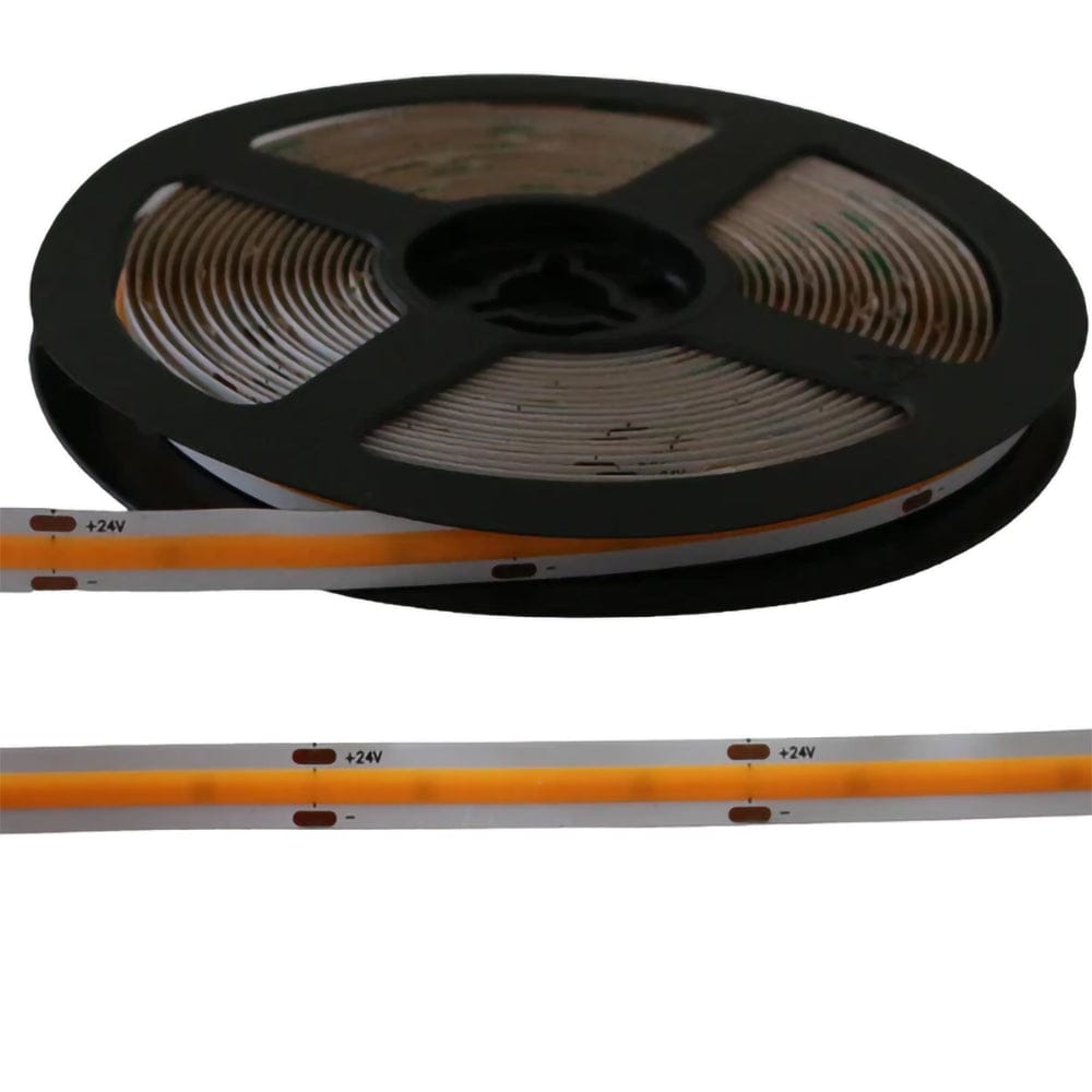 SLD02 Dotless Single Color Linear LED Strip Lights Low Voltage FCOB DC12V Tape Light - Tampa Home & Garden Store