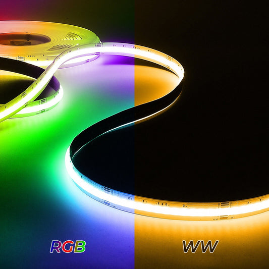 SLD06 Dotless Linear LED RGBW Color Changing 6W/ft COB Strip Lights IP20 Low Voltage DC24V Tape Light - Tampa Home & Garden Store