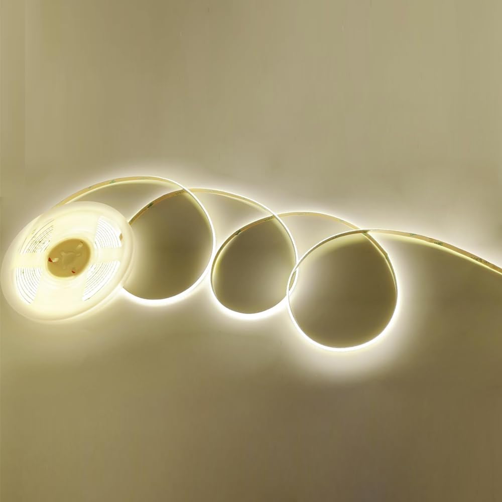 SLD07 Dotless Linear LED Tunable CCT (2700K-6500K) COB Strip Lights Low Voltage DC24V Tape Light - Tampa Home & Garden Store