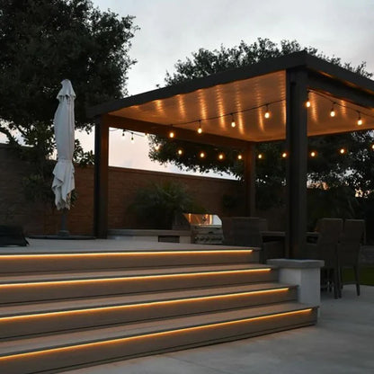 SLD08 Dotless COB Linear LED Strip Light 12V/24V AC 0.75W/ft IP67 Outdoor Rated Dimmable Low Voltage Tape Light - Tampa soil911.com