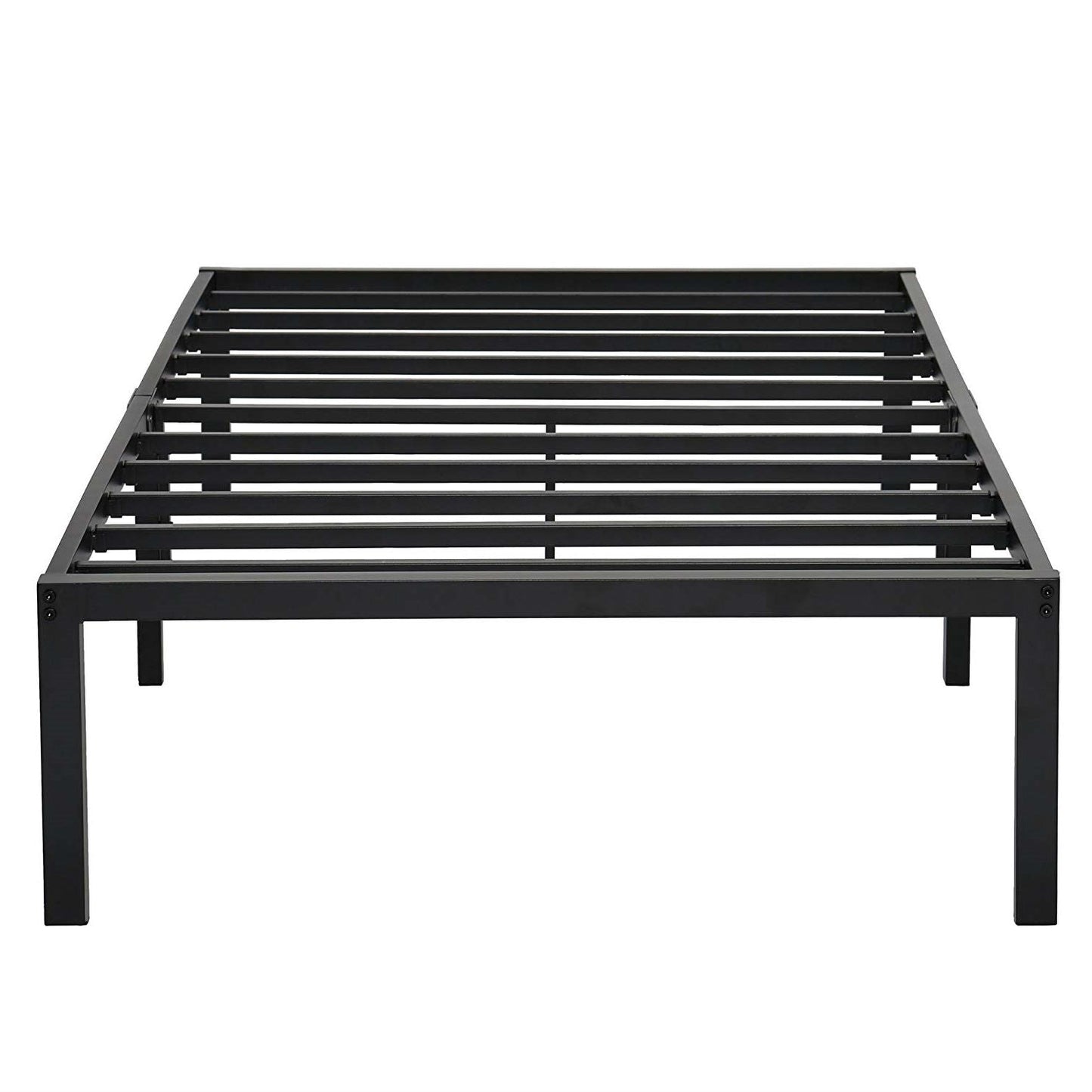 Base de cama de plataforma metálica resistente, tamaño Twin XL, color negro