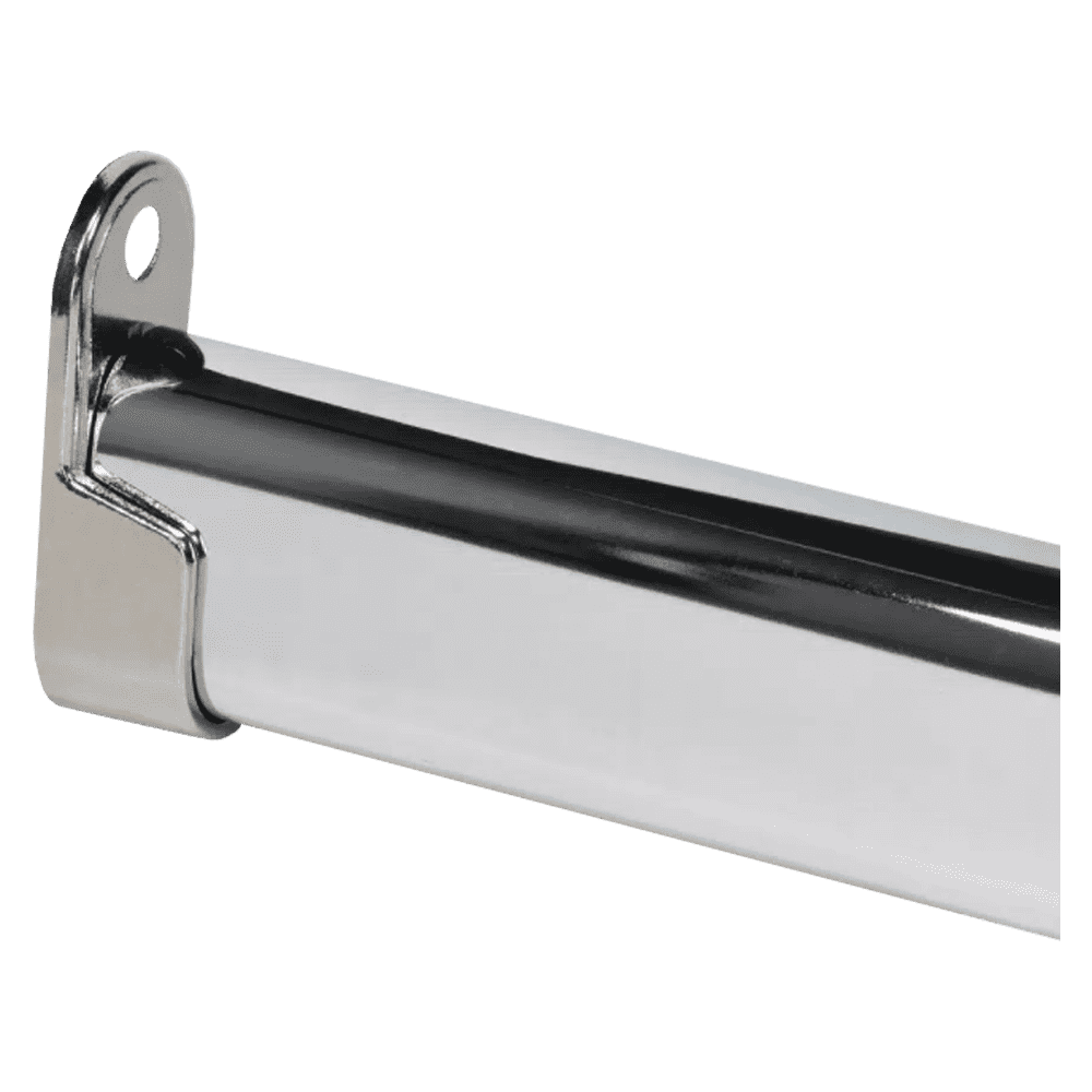 SM08 Oval Wardrobe Rail End Brackets Steel Closet Rod Socket Holder Pair - Tampa soil911.com