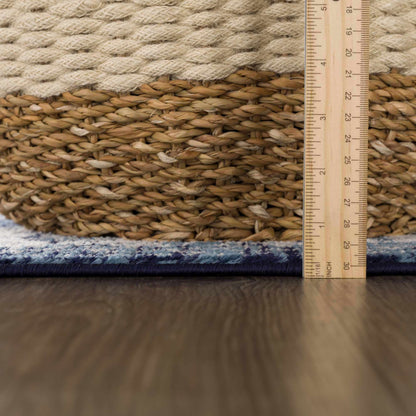 Billy Area Rug by Boutique Rugs, natural beige jute braided texture on Tampa Home & Garden Store