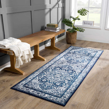 Billy Area Rug by Boutique Rugs in blue distressed oriental pattern clearance on Tampa Home & Garden Store