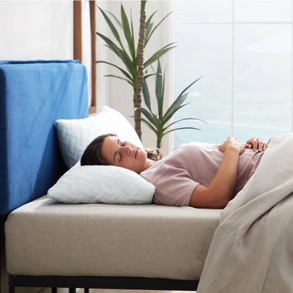 Juego de 2 almohadas de espuma viscoelástica triturada con 2 fundas de almohada - Tamaño estándar