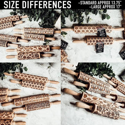 Christmas Rolling Pin Set In 10 Styles Varieties