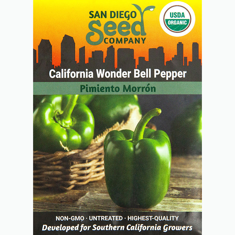 Graines de poivron doux California Wonder (biologiques)