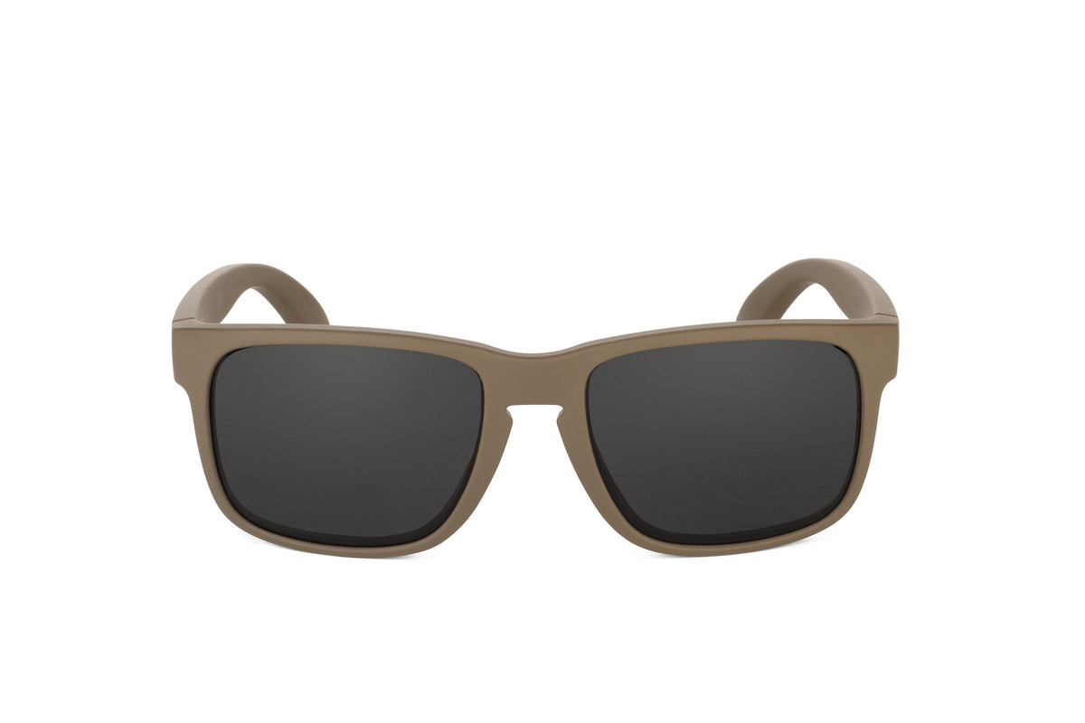 Decoy Coyote Tan sunglasses by Skeleton Optics, tan frames with dark lenses on Tampa Home & Garden Store