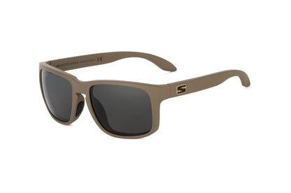 Decoy Coyote Tan sunglasses by Skeleton Optics with tan frame and gray lenses on Tampa Home & Garden Store