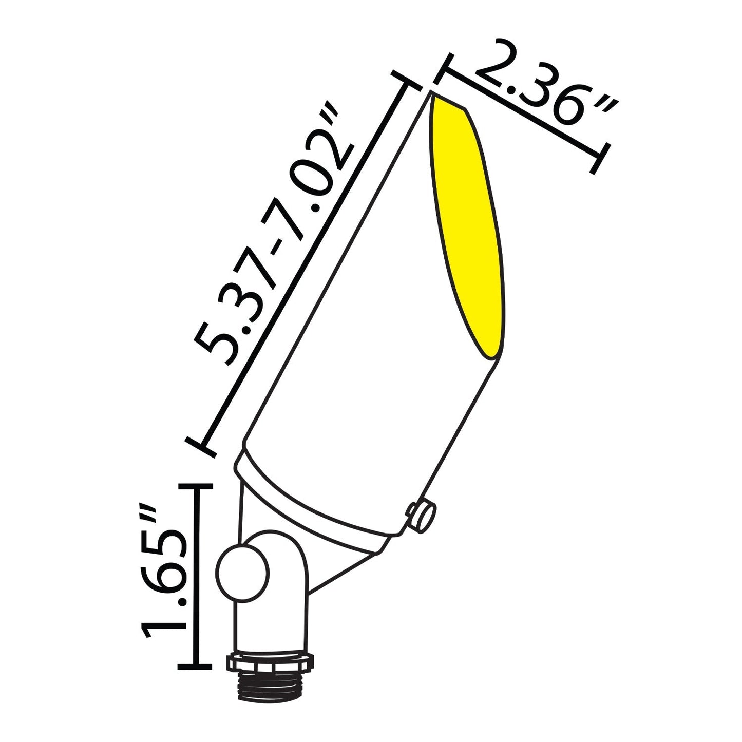 Foco LED de bajo voltaje ajustable SPB04 para exteriores, iluminación paisajística tipo bala