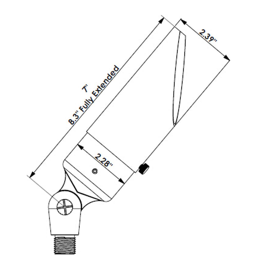 Foco de iluminación exterior de bajo voltaje LED ajustable SPB12 de 3 W a 12 W