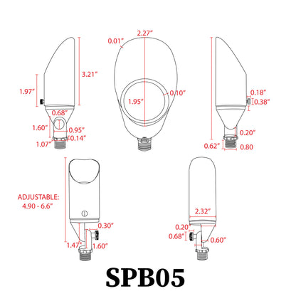 SPB05 LED paysage basse tension projecteur éclairage extérieur réglable