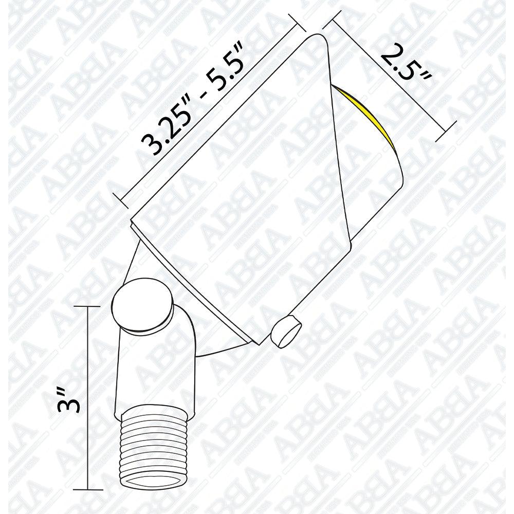 Foco LED de bajo voltaje para exteriores SPB05, iluminación ajustable para exteriores