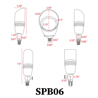 SPB06 Low Voltage LED Outdoor Landscape Spotlight