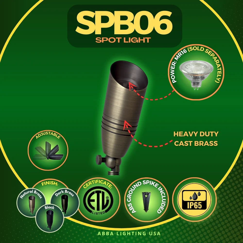 SPB06 Low Voltage LED Outdoor Landscape Spotlight