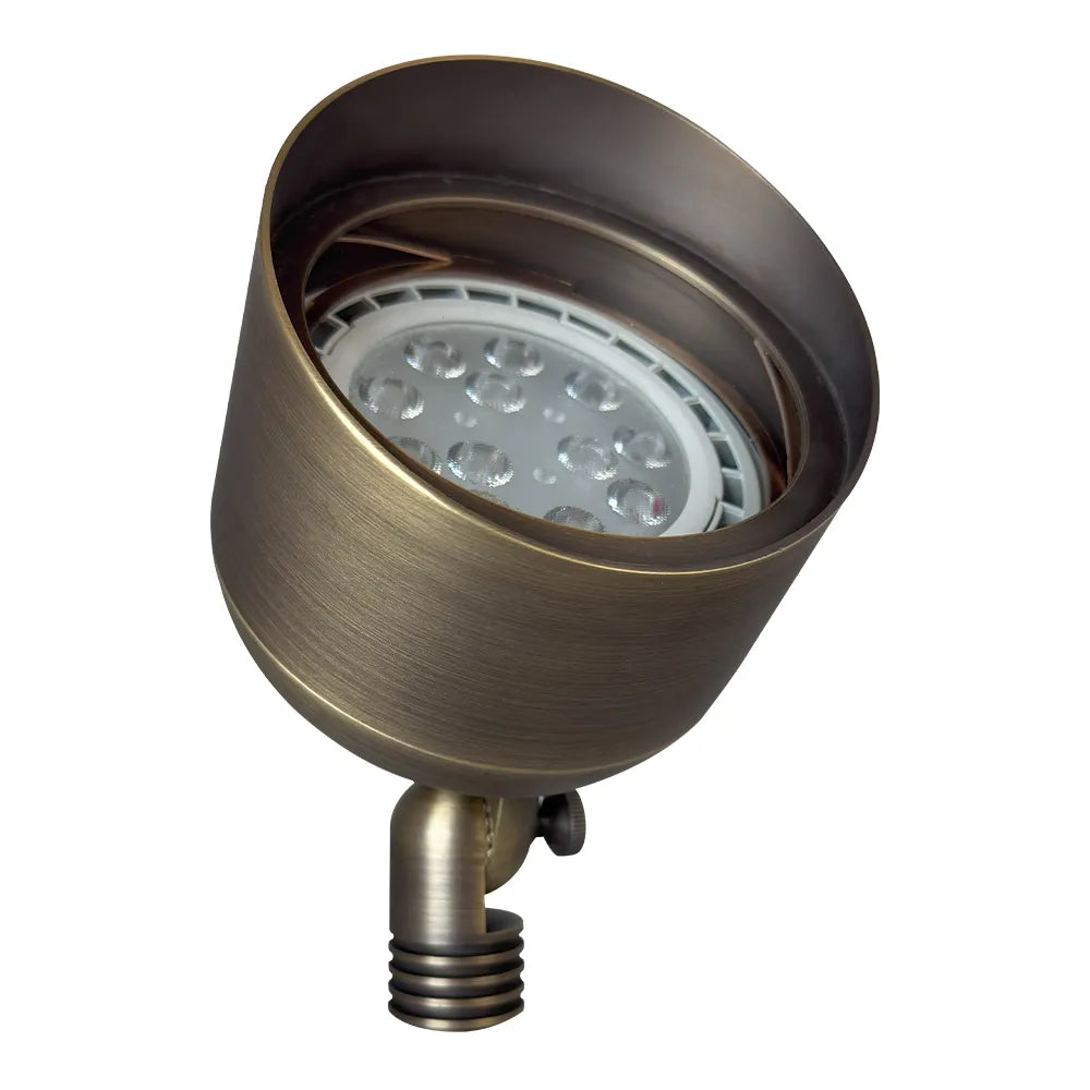 SPB07 Brass PAR36 Outdoor Flood Light Low Voltage LED Landscape Lighting - Tampa Home & Garden Store