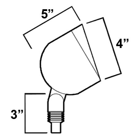 Foco LED para exteriores PAR36 de latón SPB07, iluminación paisajística de bajo voltaje