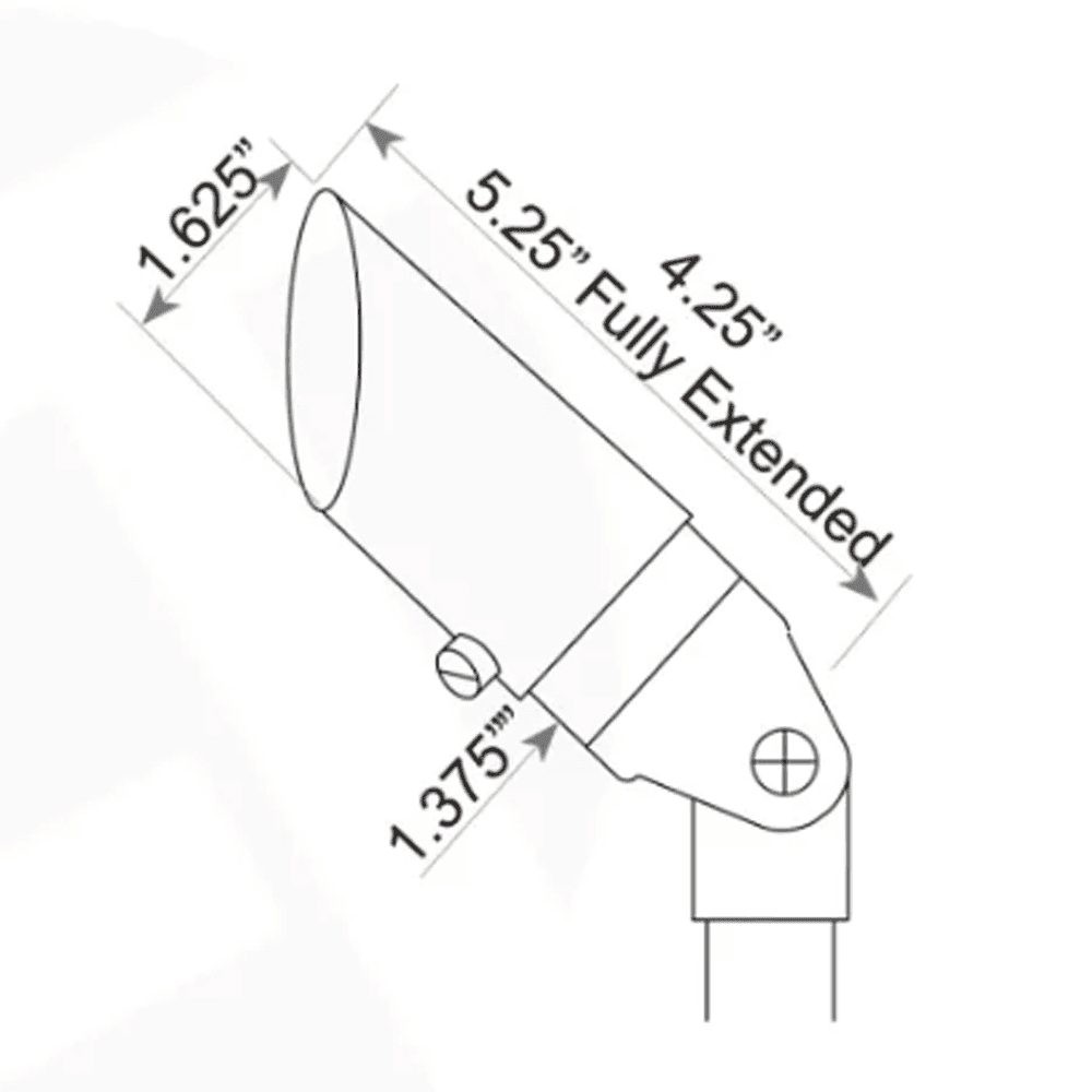 Foco de latón SPB10 de 8 W, luz direccional pequeña de bajo voltaje