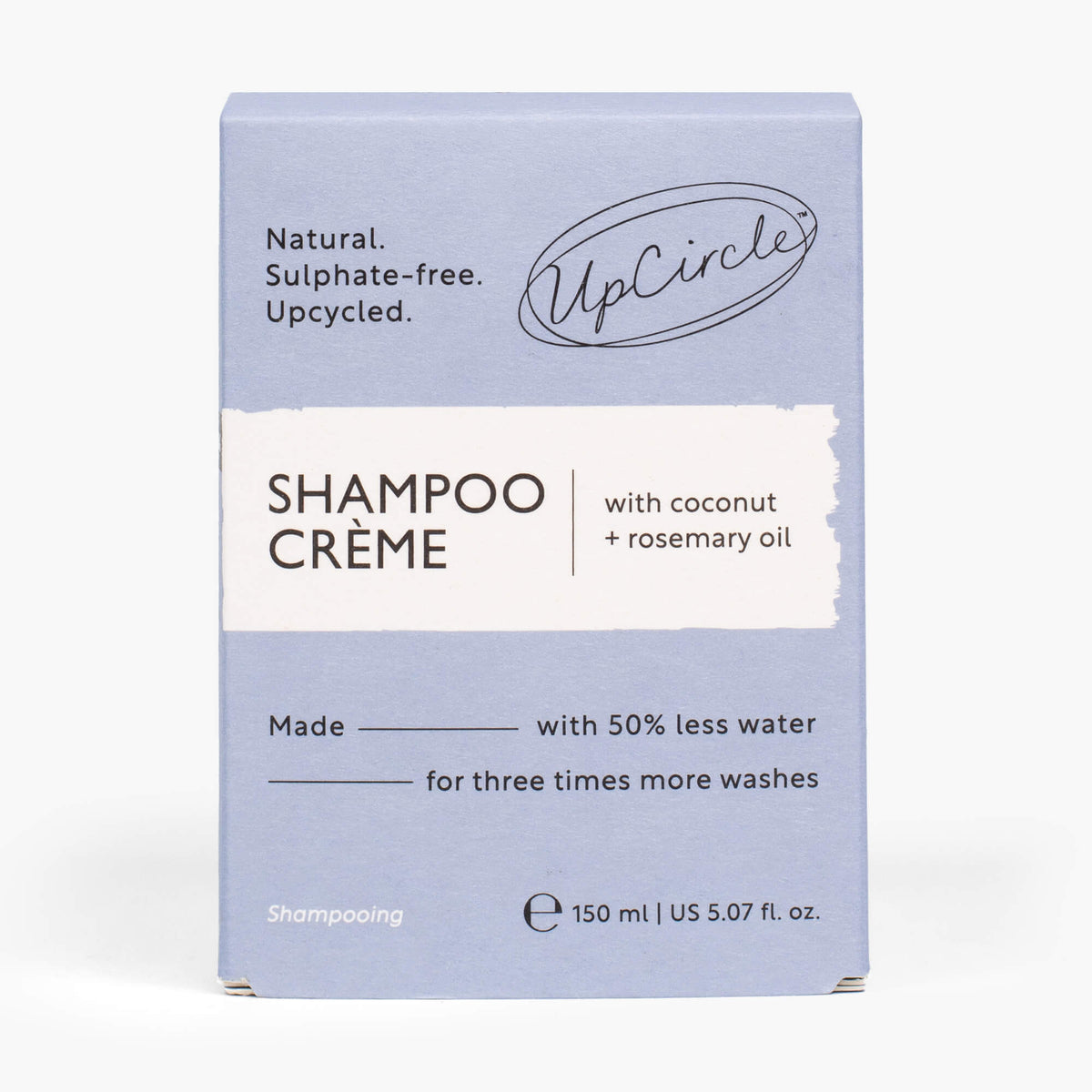UpCircle Shampoo Crème jumbo with Pink Berry Extract box; natural sulphate-free upcycled design on Tampa Home & Garden Store