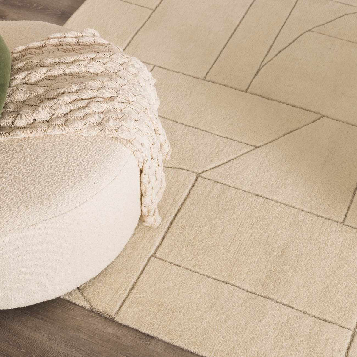 Fusao Off White Area Rug, beige woven texture, Boutique Rugs, clearance on Tampa Home & Garden Store