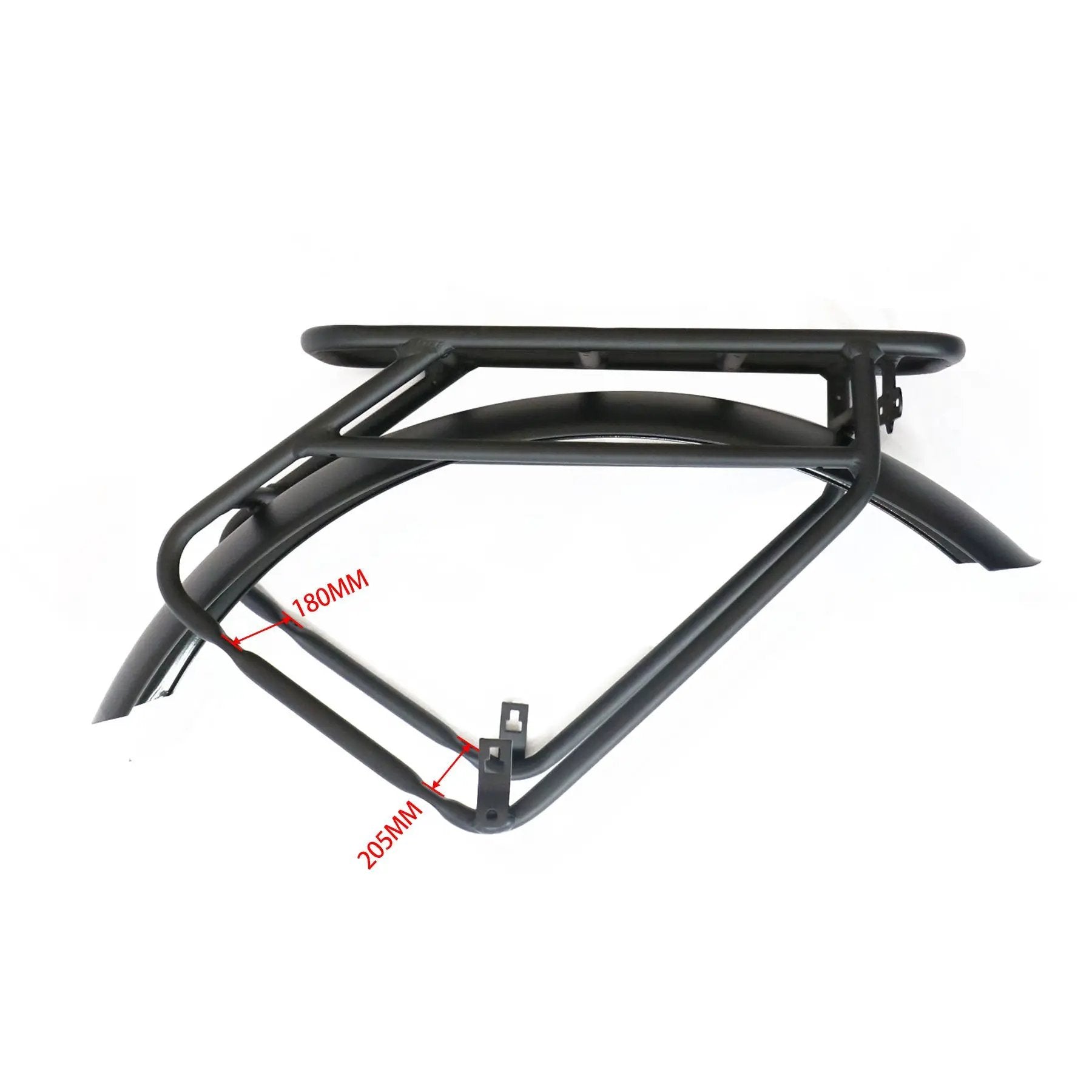 EUNORAU Specter S Rack & Fender Set black steel rear rack with fenders on Tampa Home & Garden Store