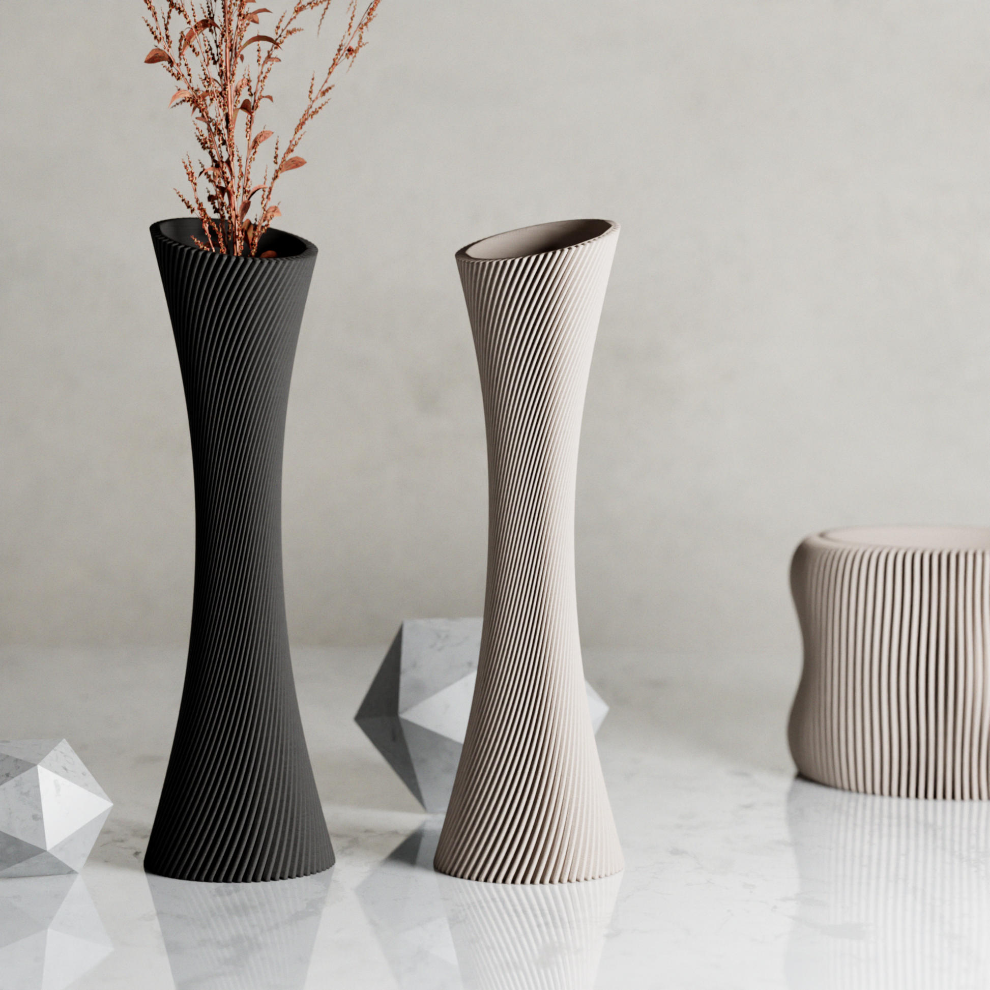 SPIRAL ROSE Vase - Tampa Home & Garden Store
