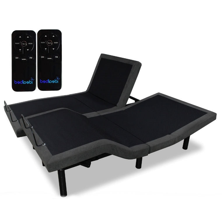 Base de cama ajustable Split King con control remoto inalámbrico